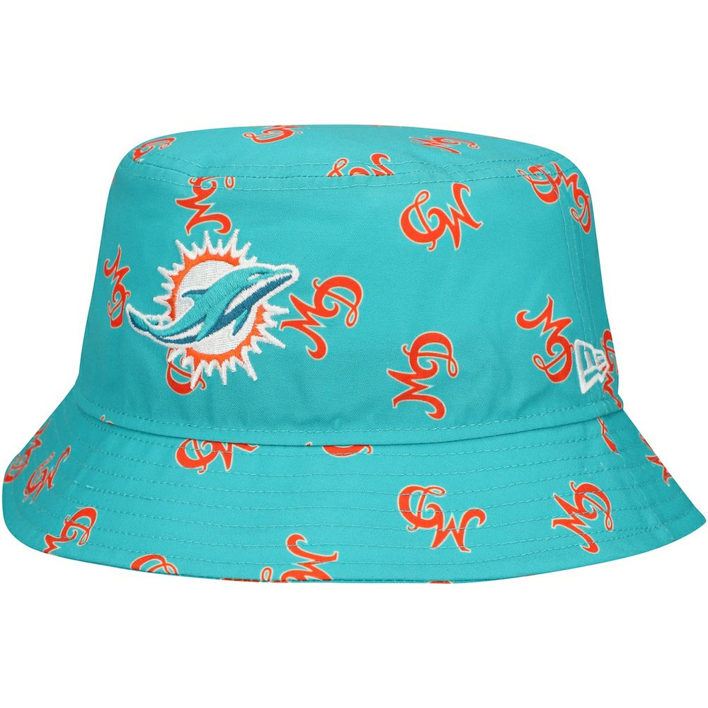 Miami Dolphins New Era City Originals Bucket Hat Aqua | NFL