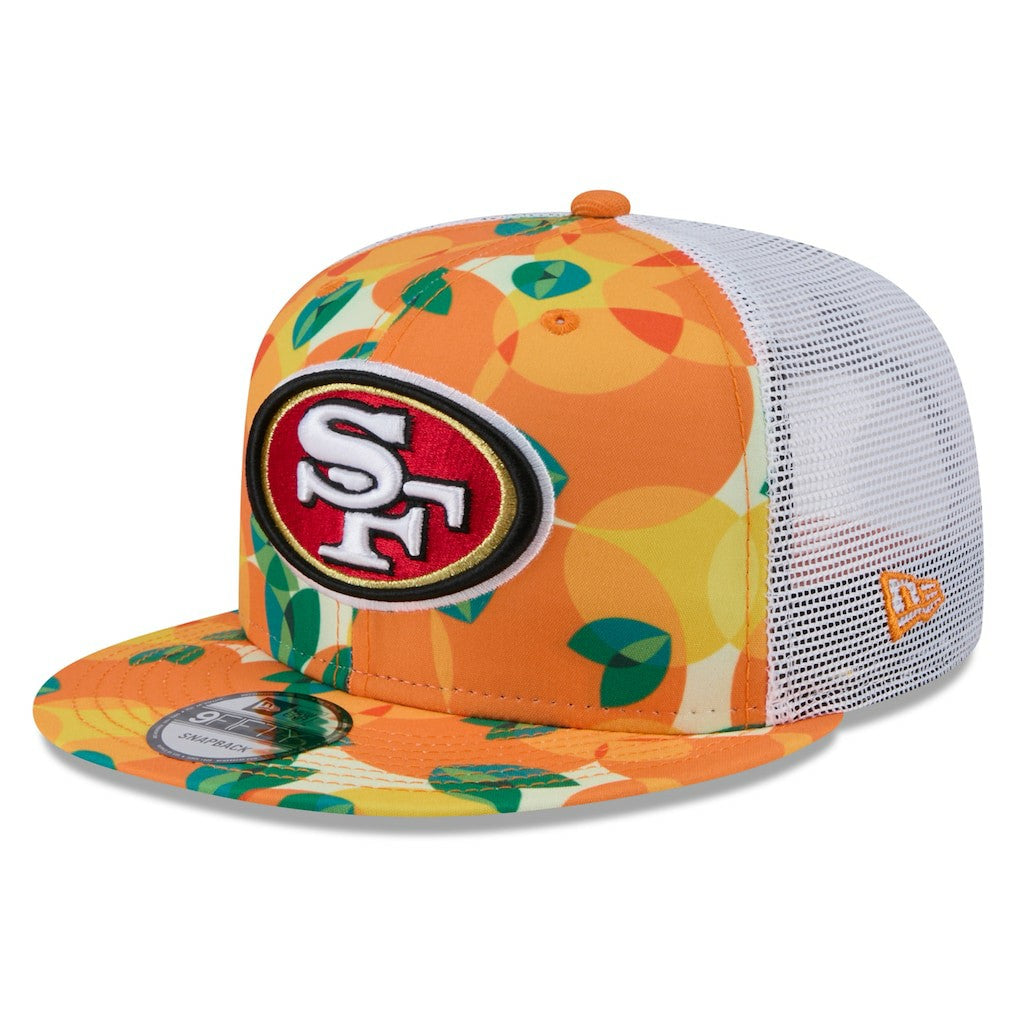 San Francisco 49ers New Era Citrus 9FIFTY Trucker Snapback Hat Orange | NFL