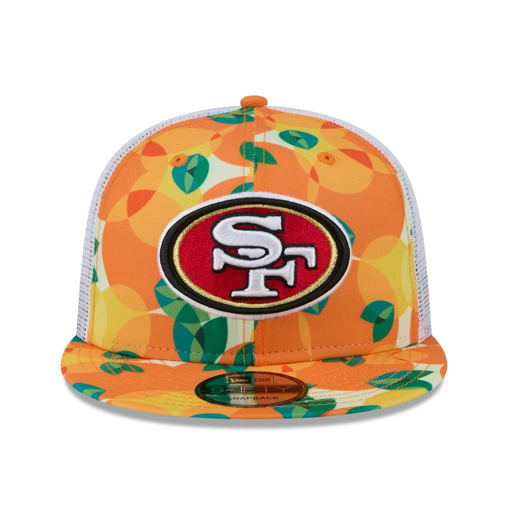 San Francisco 49ers New Era Citrus 9FIFTY Trucker Snapback Hat Orange | NFL