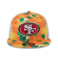 San Francisco 49ers New Era Citrus 9FIFTY Trucker Snapback Hat Orange | NFL