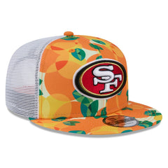 San Francisco 49ers New Era Citrus 9FIFTY Trucker Snapback Hat Orange | NFL