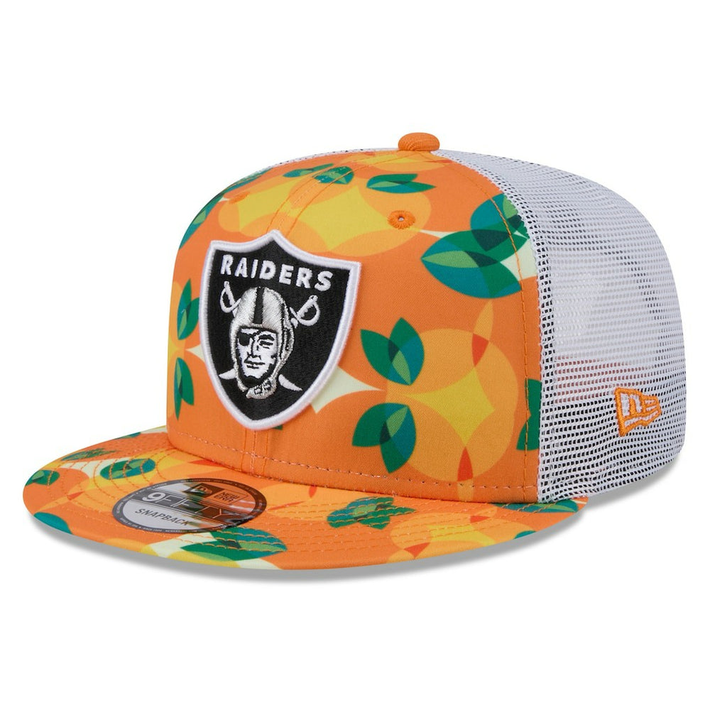 Las Vegas Raiders New Era Citrus 9FIFTY Trucker Snapback Hat Orange | NFL