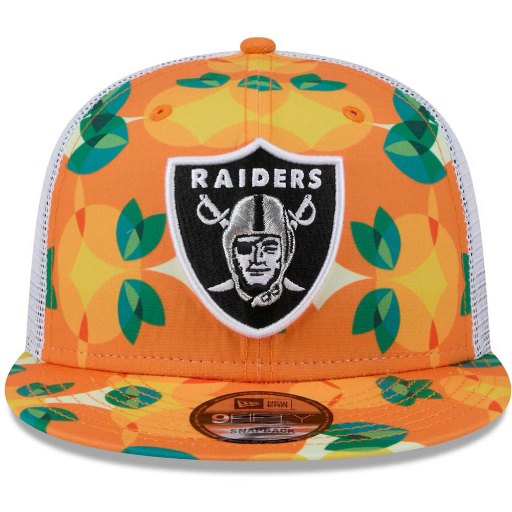 Las Vegas Raiders New Era Citrus 9FIFTY Trucker Snapback Hat Orange | NFL