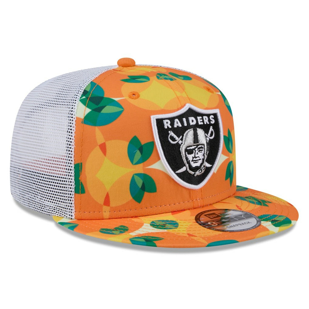 Las Vegas Raiders New Era Citrus 9FIFTY Trucker Snapback Hat Orange | NFL