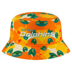 Miami Dolphins New Era Citrus Bucket Hat Orange | NFL