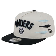 Las Vegas Raiders New Era Athletic Golfer Snapback Hat Stone/Black | NFL