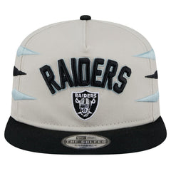 Las Vegas Raiders New Era Athletic Golfer Snapback Hat Stone/Black | NFL