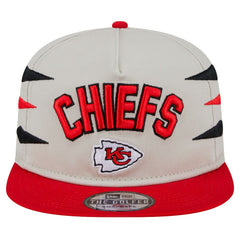 Kansas City Chiefs New Era Athletic Golfer Snapback Hat Stone/Red | NFL