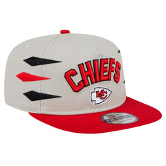 Kansas City Chiefs New Era Athletic Golfer Snapback Hat Stone/Red | NFL