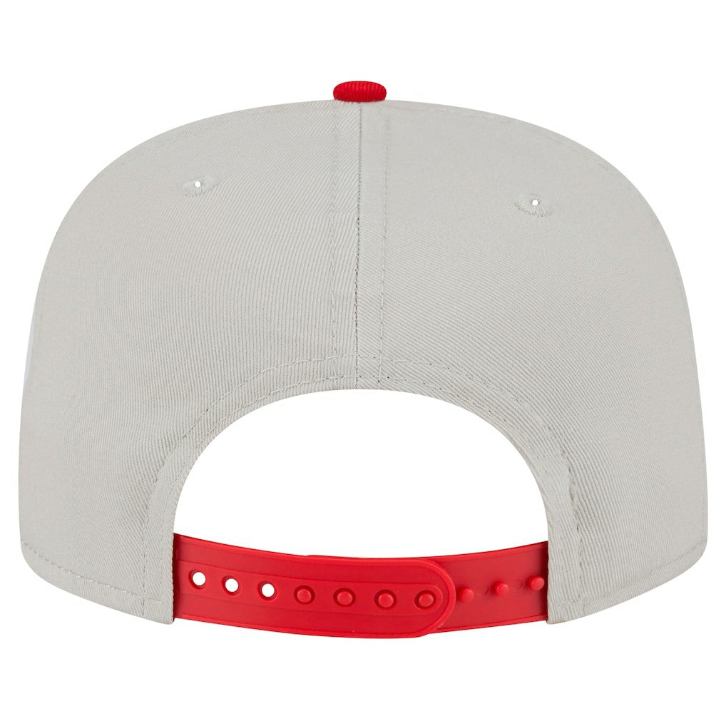 Kansas City Chiefs New Era Athletic Golfer Snapback Hat Stone/Red | NFL