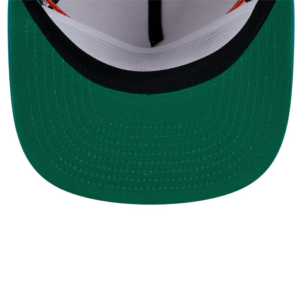 Miami Dolphins New Era Athletic Golfer Snapback Hat Stone/Aqua | NFL