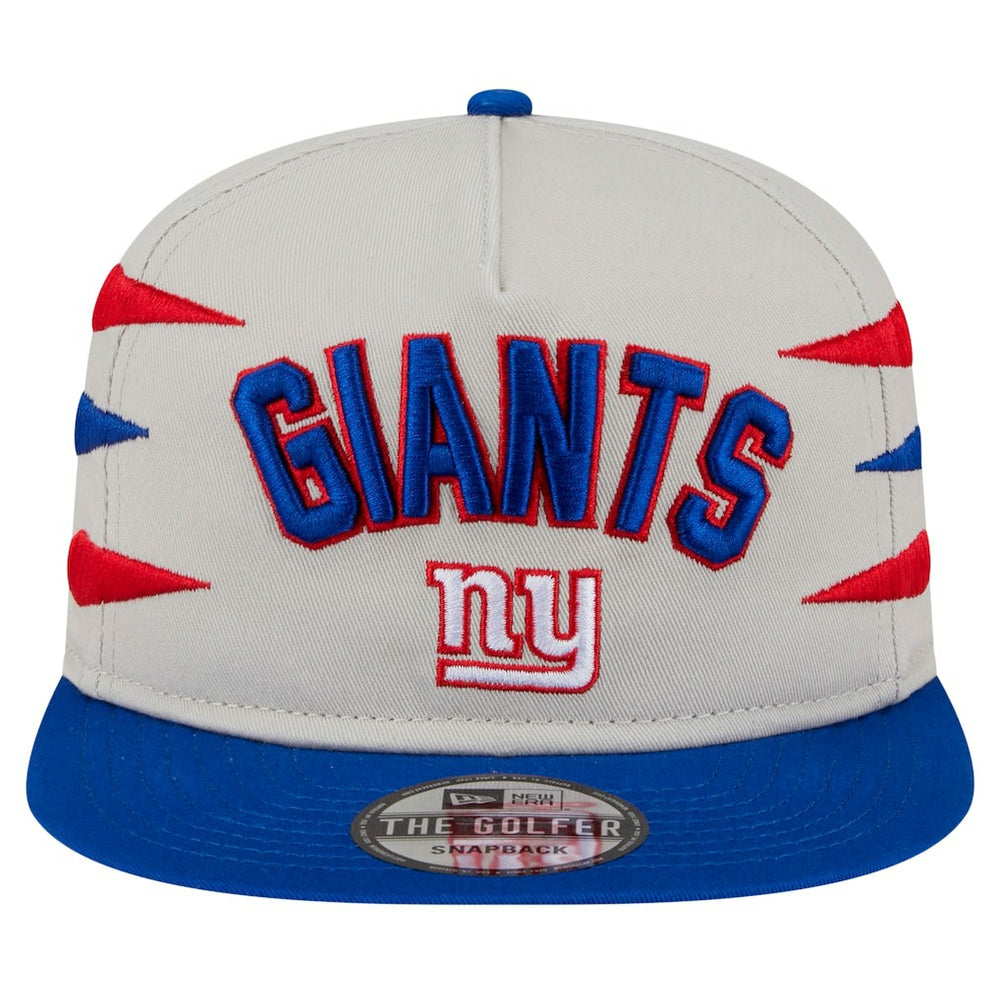 New York Giants New Era Athletic Golfer Snapback Hat Stone/Royal | NFL