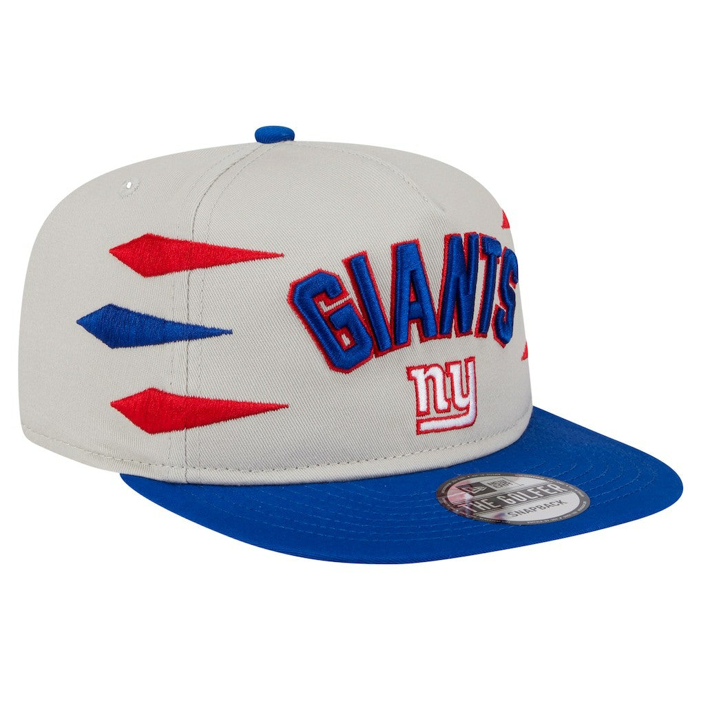 New York Giants New Era Athletic Golfer Snapback Hat Stone/Royal | NFL