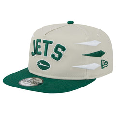 New York Jets New Era Athletic Golfer Snapback Hat Stone/Green | NFL