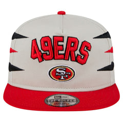 San Francisco 49ers New Era Athletic Golfer Snapback Hat Stone/Scarlet | NFL
