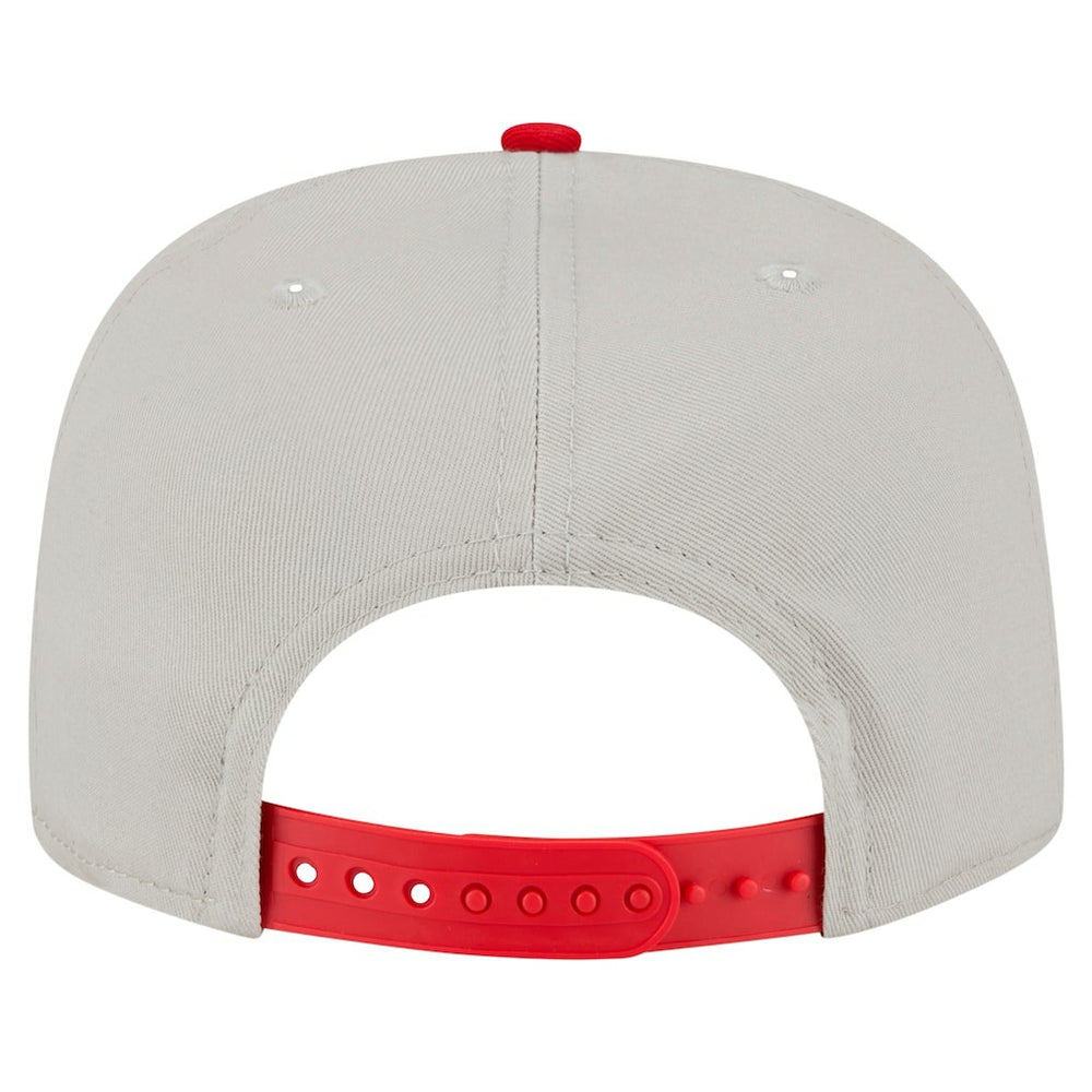 San Francisco 49ers New Era Athletic Golfer Snapback Hat Stone/Scarlet | NFL