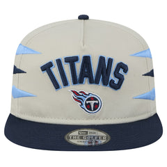 Tennessee Titans New Era Athletic Golfer Snapback Hat Stone/Navy | NFL