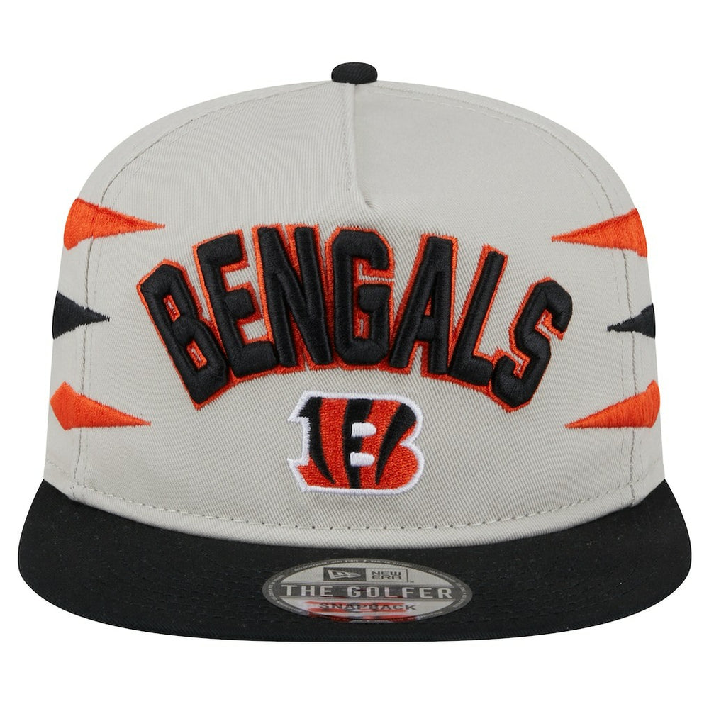 Cincinnati Bengals New Era Athletic Golfer Snapback Hat Stone/Orange | NFL