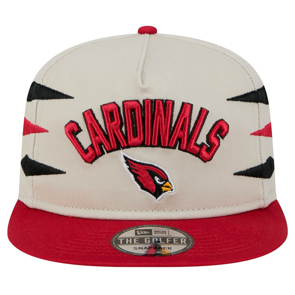 Arizona Cardinals New Era Athletic Golfer Snapback Hat Stone/Cardinal | NFL