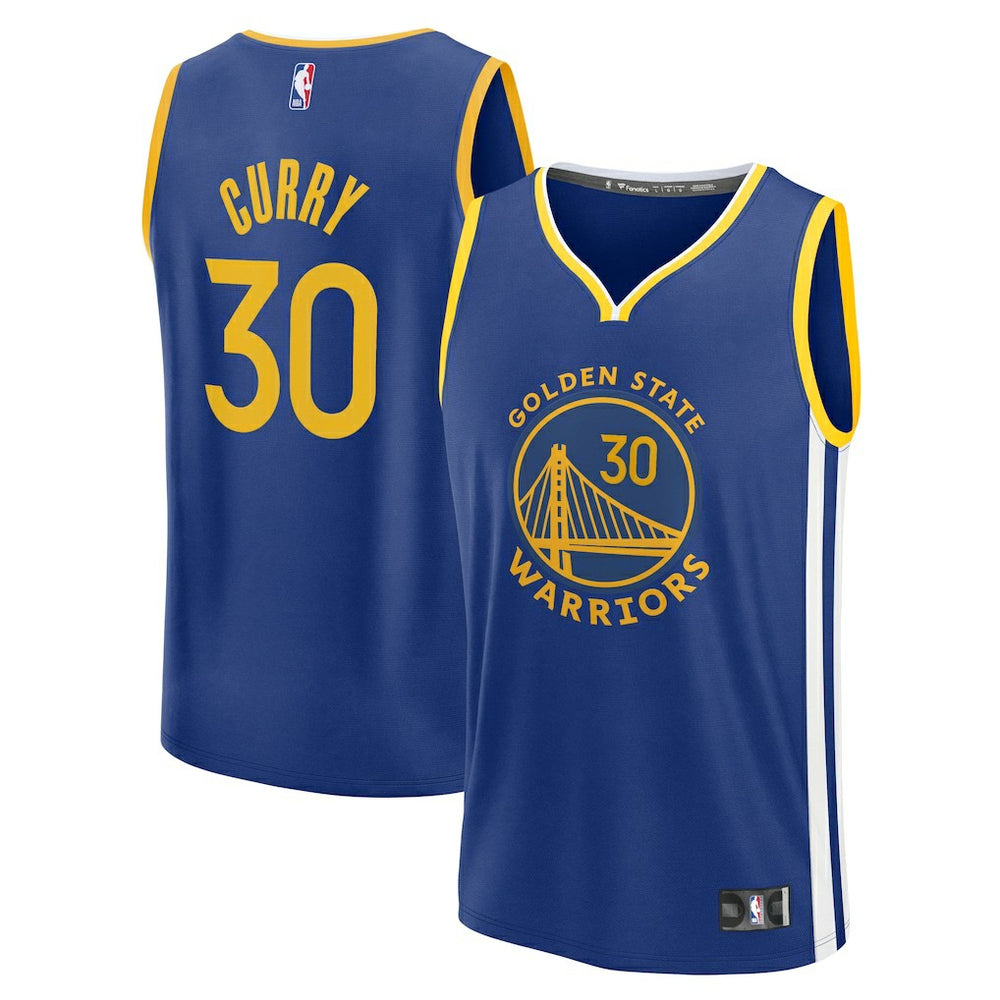 Stephen Curry Golden State Warriors Fast Break Replica Jersey Icon Edition Royal - NBA