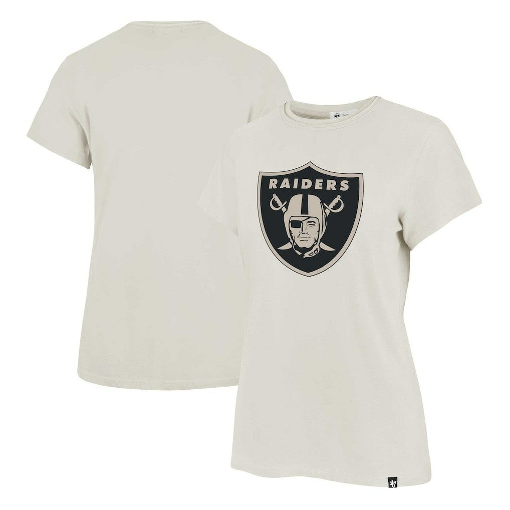 Las Vegas Raiders '47 Women's Panthera Frankie T-Shirt Cream | 47 brand