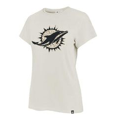 Miami Dolphins '47 Women's Panthera Frankie T-Shirt Cream | 47 brand
