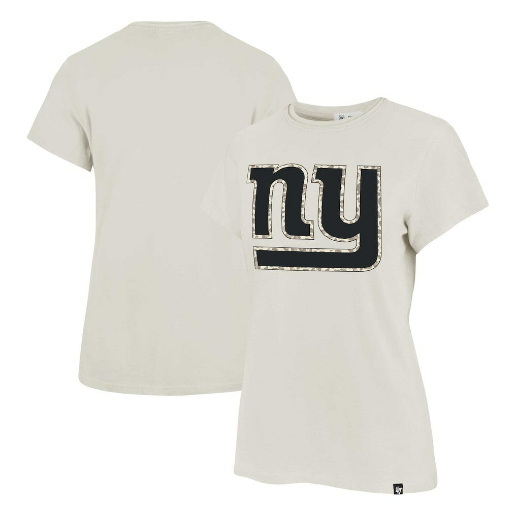 New York Giants '47 Women's Panthera Frankie T-Shirt Cream | NFL