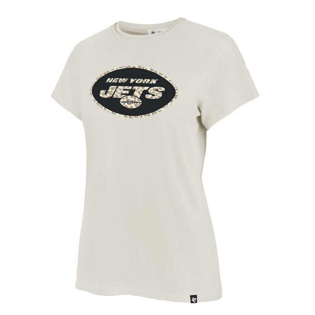 New York Jets '47 Women's Panthera Frankie T-Shirt Cream | NFL