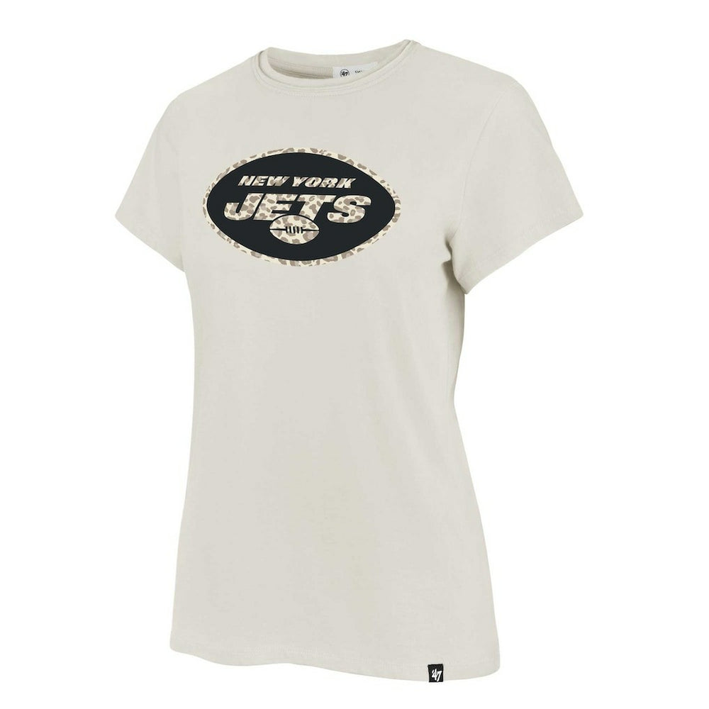 New York Jets '47 Women's Panthera Frankie T-Shirt Cream | NFL