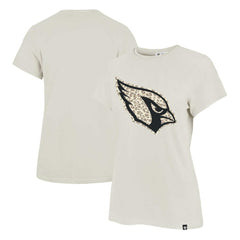 Arizona Cardinals '47 Women's Panthera Frankie T-Shirt Cream | 47 brand