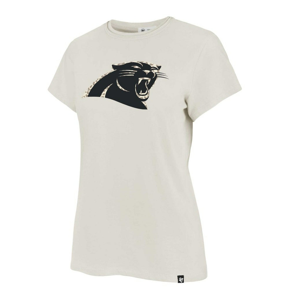 Carolina Panthers '47 Women's Panthera Frankie T-Shirt Cream | 47 brand