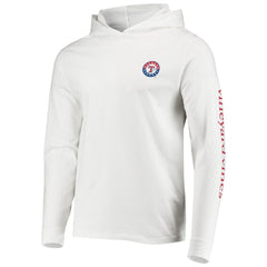 Texas Rangers Vineyard Vines Long Sleeve Hoodie T-Shirt - MLB