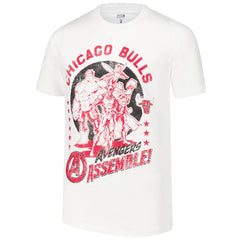 Chicago Bulls Youth NBA x Marvel Avengers Squad T-Shirt White - NBA