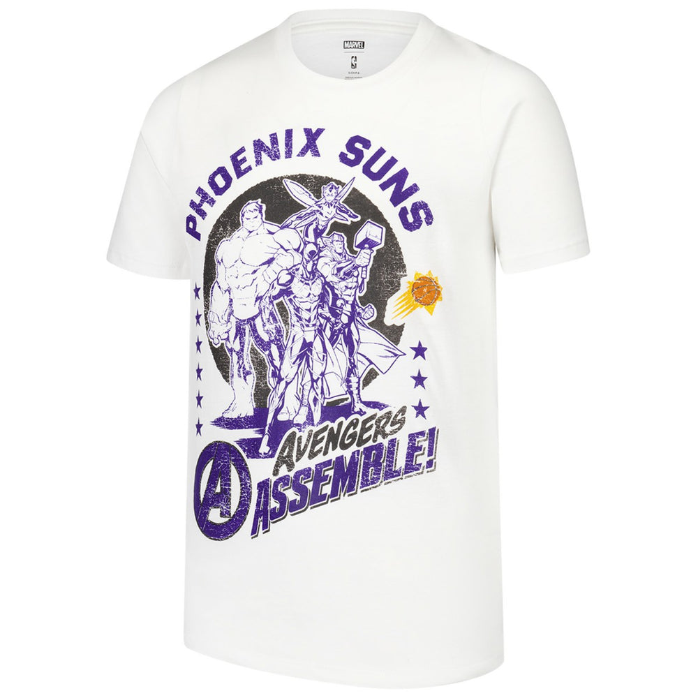 Phoenix Suns Youth NBA x Marvel Avengers Squad T-Shirt White - NBA