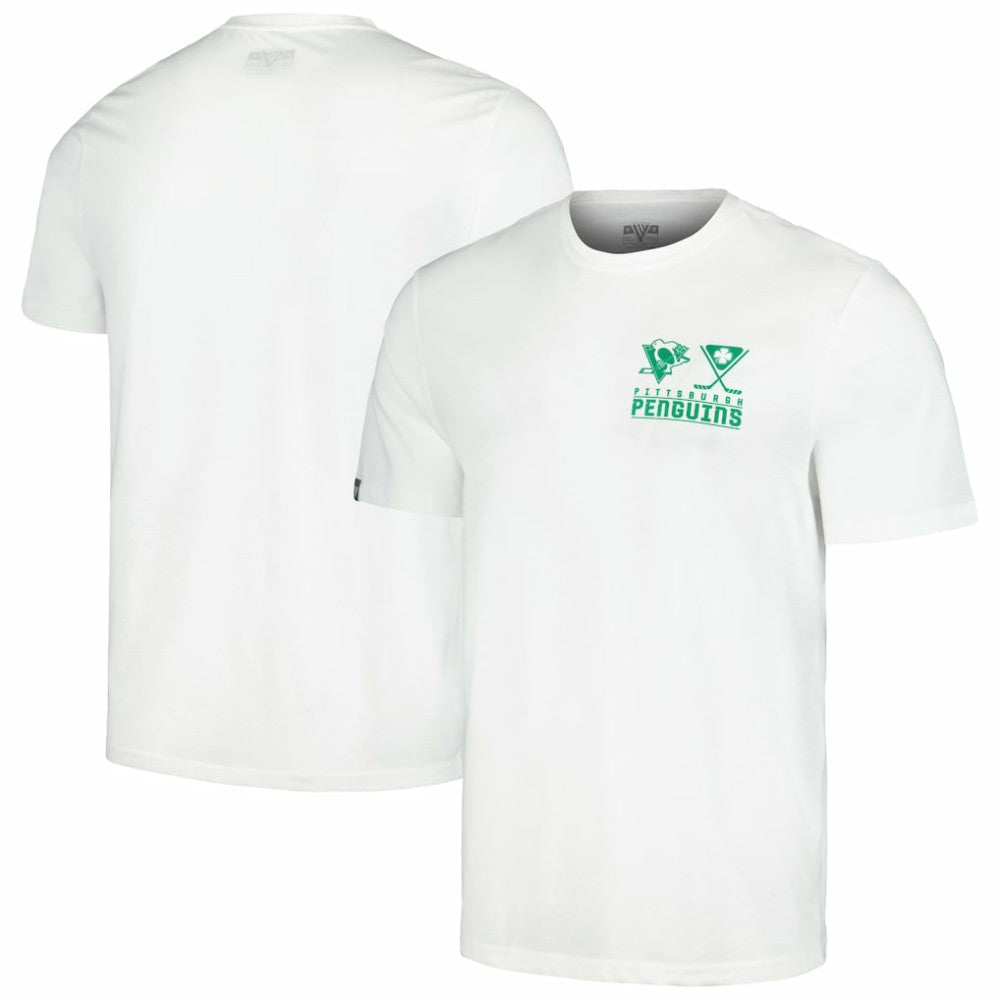 Pittsburgh Penguins Levelwear St. Patrick's Day Richmond T-Shirt - White - NHL
