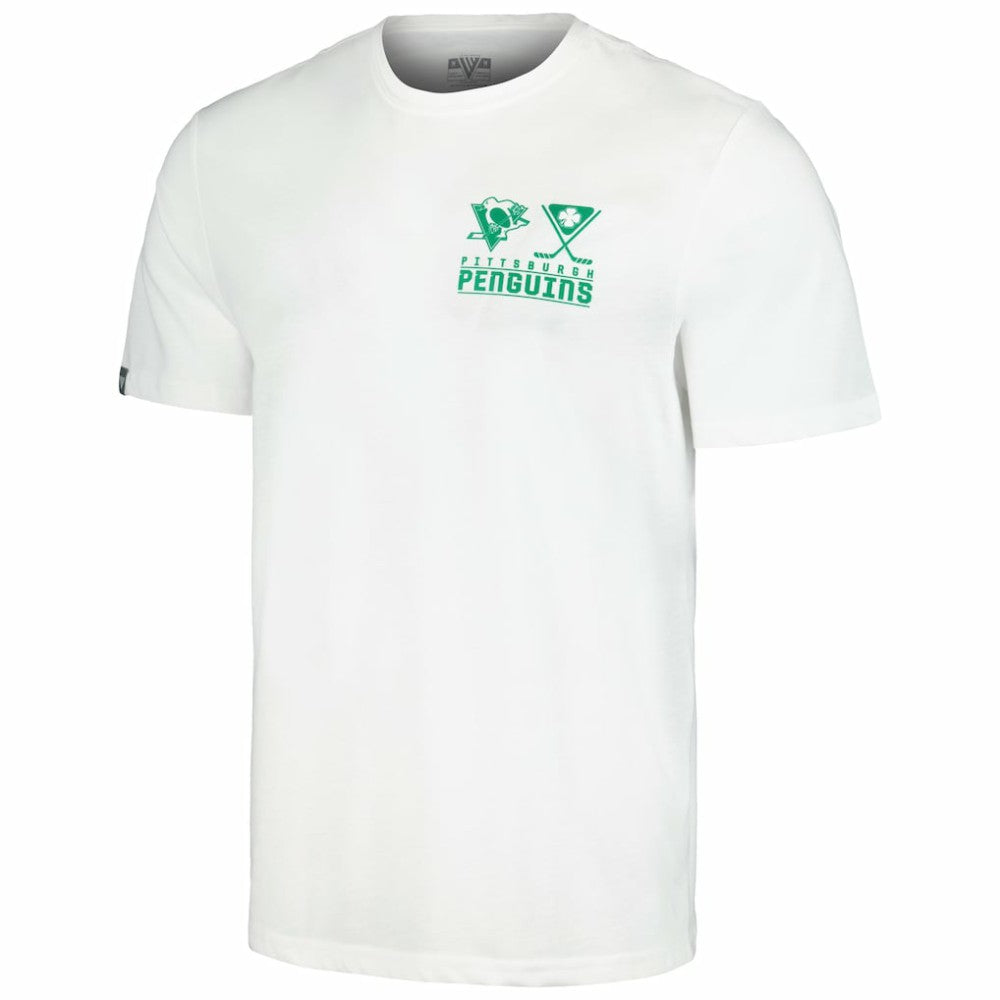 Pittsburgh Penguins Levelwear St. Patrick's Day Richmond T-Shirt - White - NHL