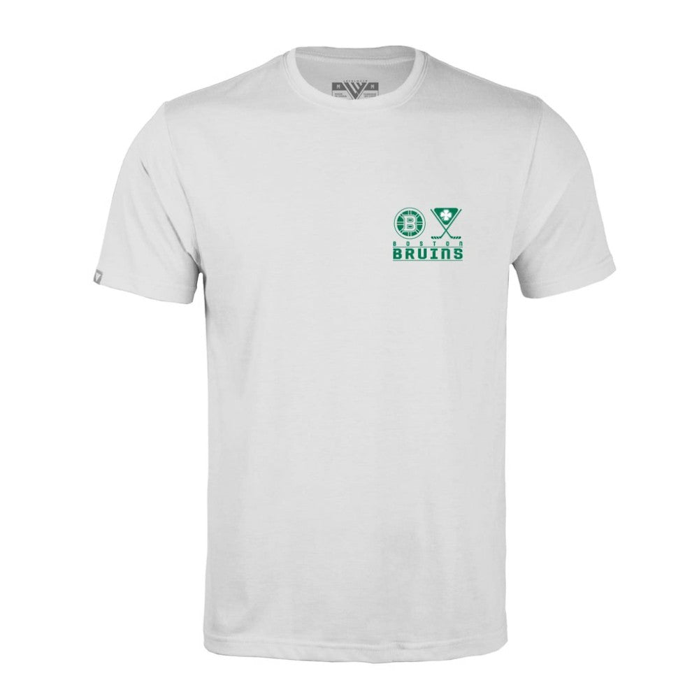 Boston Bruins Levelwear St. Patrick's Day Richmond T-Shirt - White - NHL