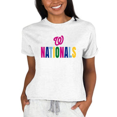 Washington Nationals Concepts Sport Women's Mainstream Terry Sweatshirt - MLB