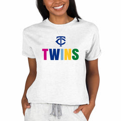 Minnesota Twins Concepts Sport Women's Mainstream Terry Sweatshirt - MLB