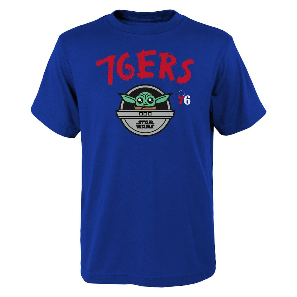 Philadelphia 76ers Youth Star Wars The Child T-Shirt Royal - NBA