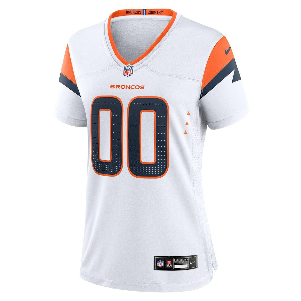Denver Broncos Women's Mile High Collection Custom Game Jersey White | Nike for Sale