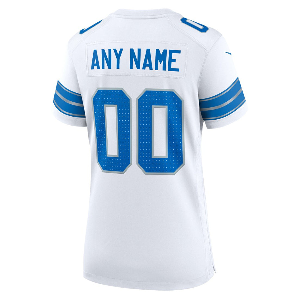 Detroit Lions Women's Custom Game Jersey White | Nike for Sale
