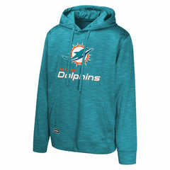 Miami Dolphins Streak Fleece Pullover Hoodie Aqua | NFL