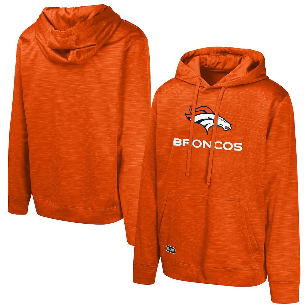 Denver Broncos Streak Fleece Pullover Hoodie Orange | NFL