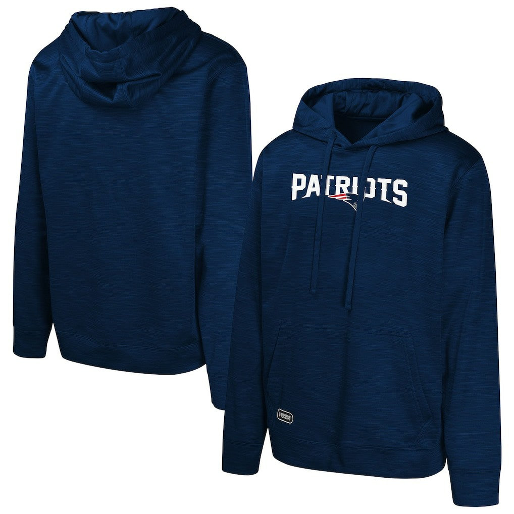 New England Patriots Streak Fleece Pullover Hoodie Navy | NFL
