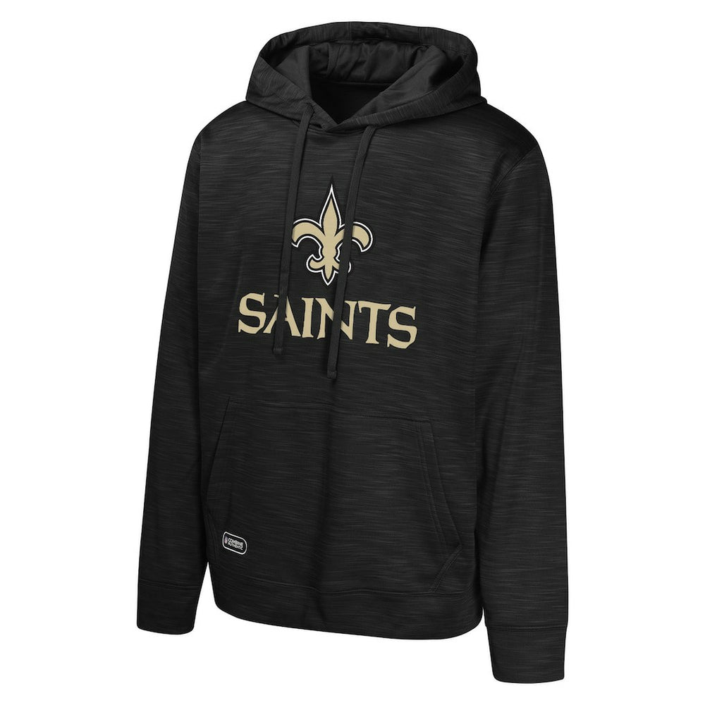 New Orleans Saints Streak Fleece Pullover Hoodie Black | NFL