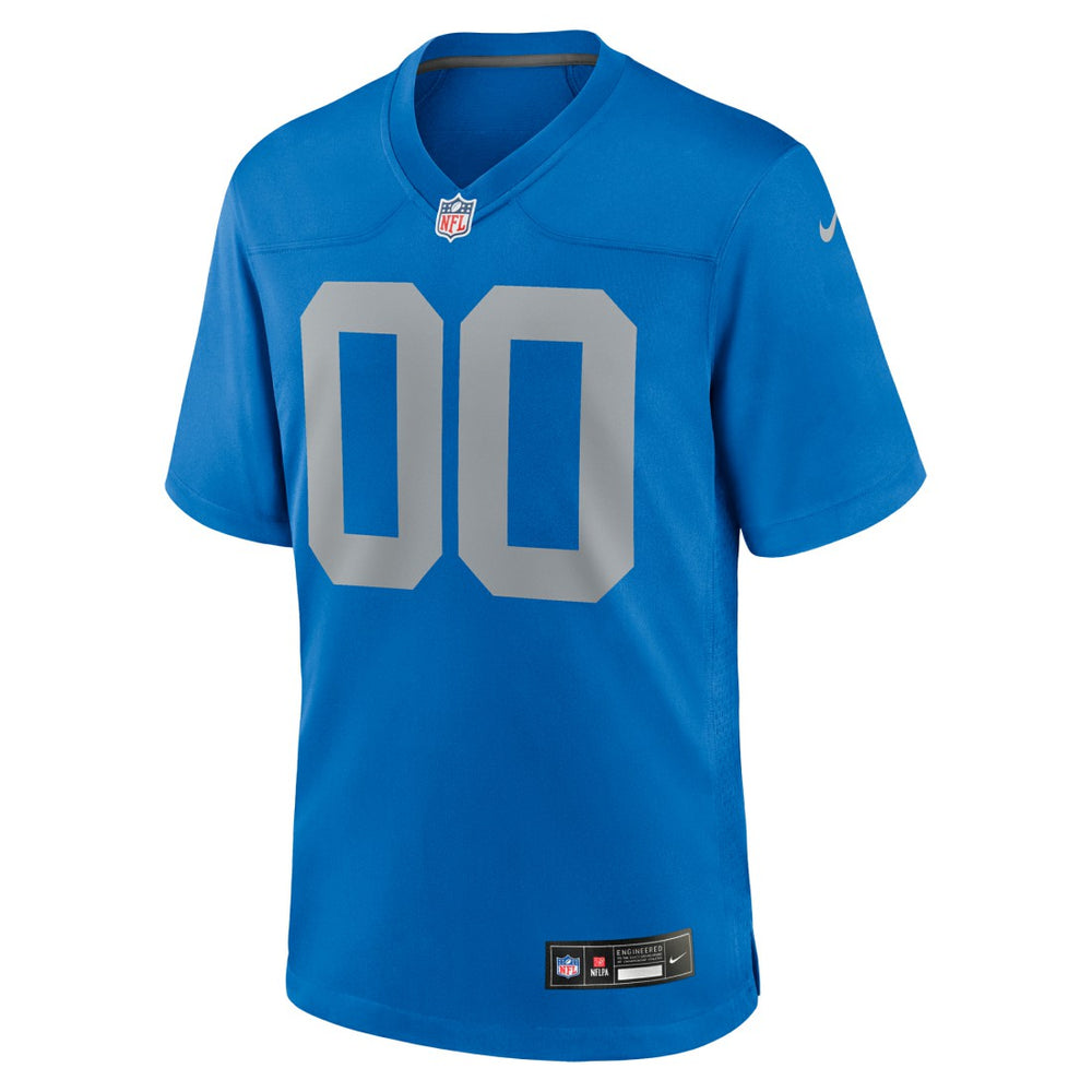 Detroit Lions Alternate Custom Game Jersey Blue | Nike for Sale