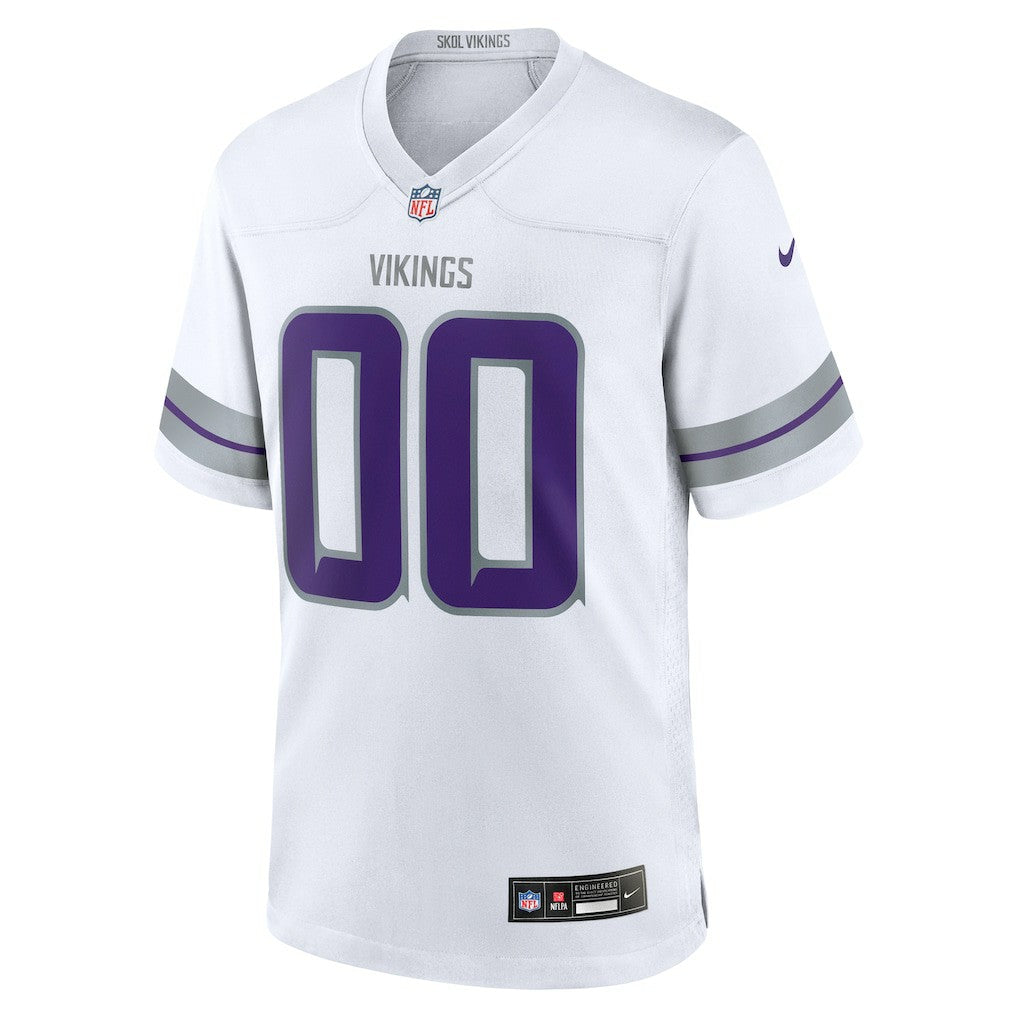 Minnesota Vikings Alternate Custom Game Jersey White | Nike for Sale