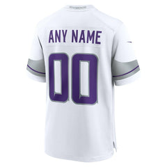 Minnesota Vikings Alternate Custom Game Jersey White | Nike for Sale