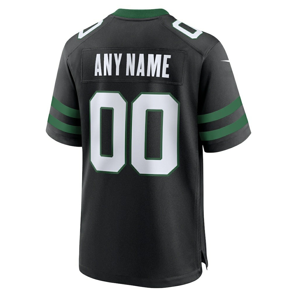 New York Jets Alternate Custom Game Jersey Legacy Black | Nike for Sale